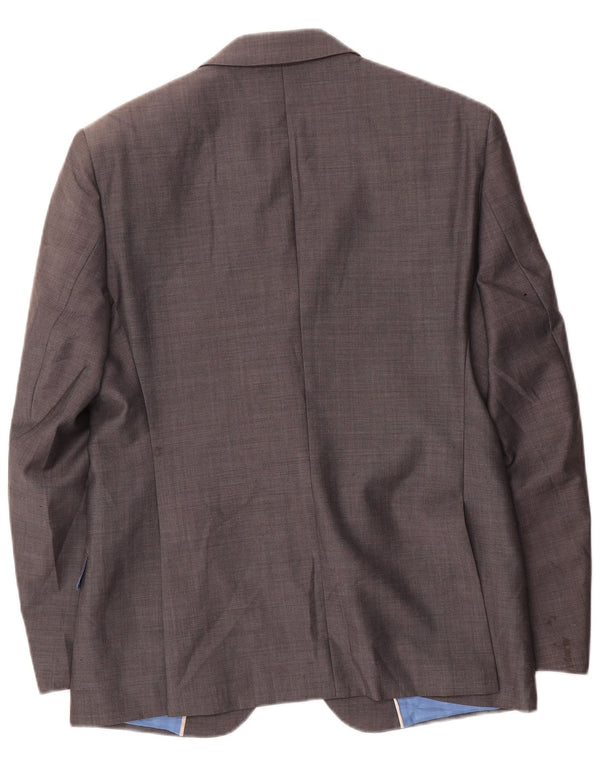 Giacca blazer a 2 bottoni da uomo Marks & Spencer UK 38 Lana grigio medio