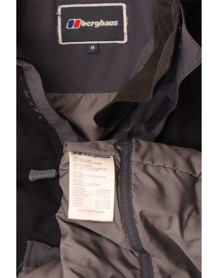 Giacca antipioggia da uomo con cappuccio Berghaus UK 38 nylon nero medio