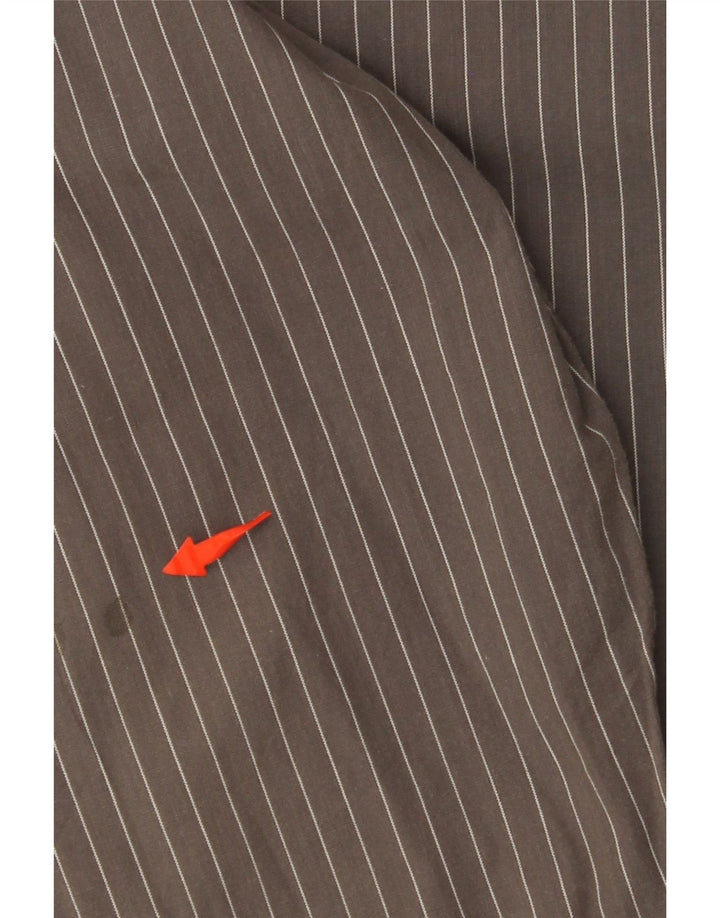 TOM TAILOR Camicia da uomo XL in cotone gessato grigio