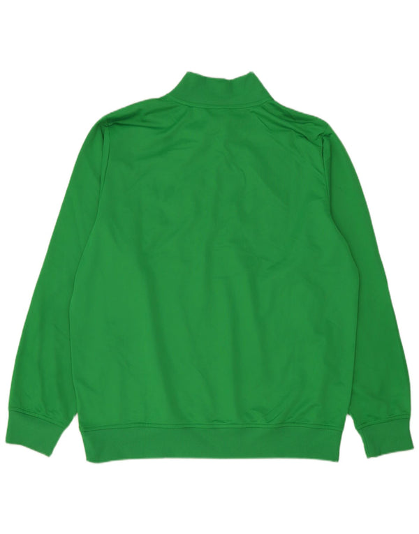 Umbro Felpa con collo con zip grafica da uomo Maglione grande poliestere verde