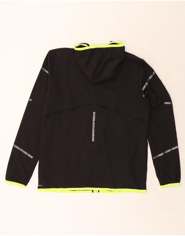 Giacca antipioggia da uomo Puma UK 40 Large in nylon nero