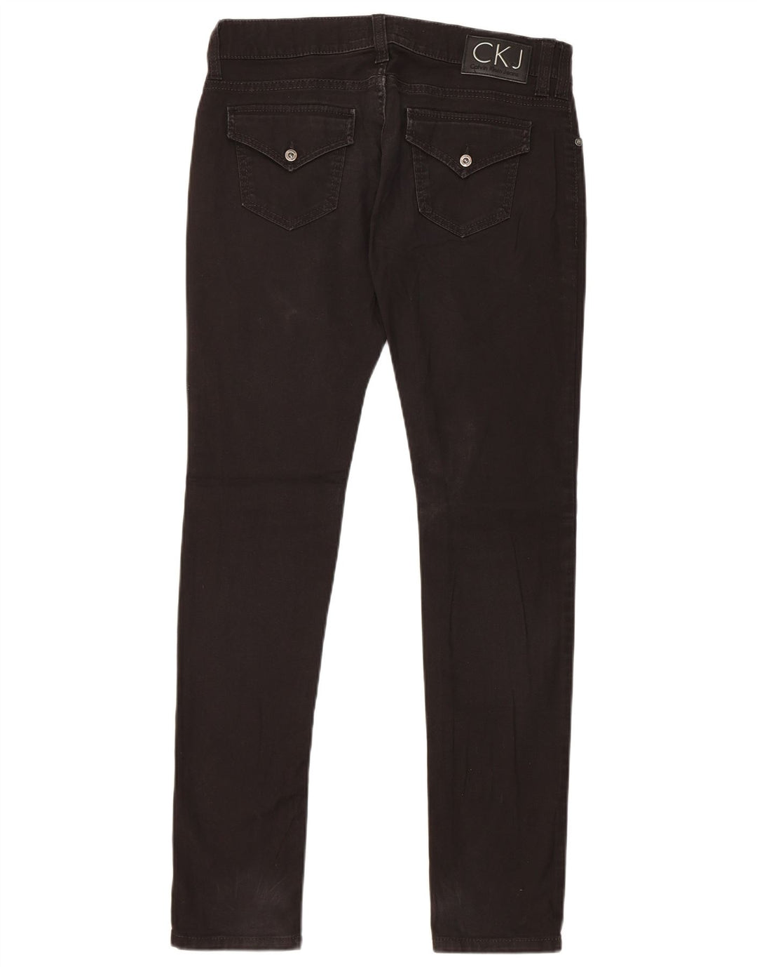 Jeans slim da donna Calvin Klein W30 L31 cotone nero