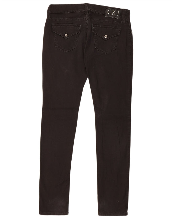 Jeans slim da donna Calvin Klein W30 L31 cotone nero