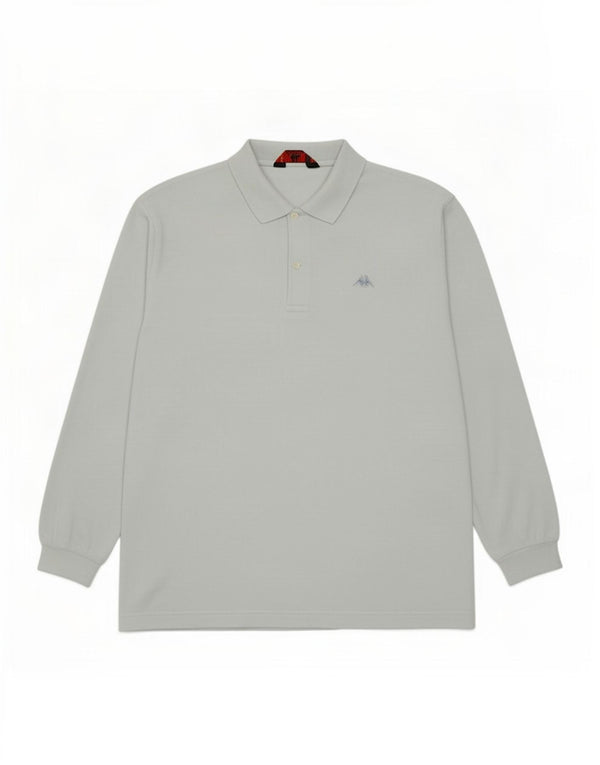 Polo Kappa Uomo Manica Lunga Large Blu Cotone