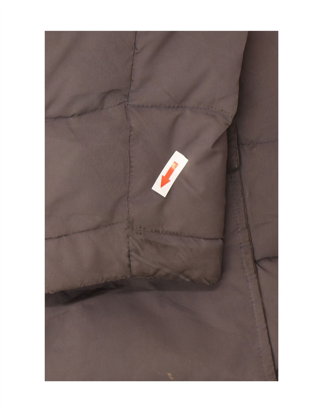 Cappotto imbottito con cappuccio da donna Massimo Dutti UK 40 grande poliestere grigio