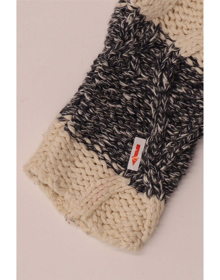 Maglione Zara da uomo con scollo a barca a righe beige medio