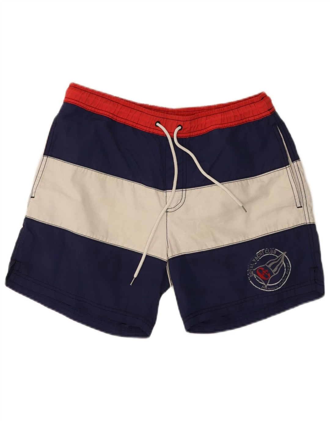 CONTE OF FLORENCE Pantaloncini da bagno da uomo medio blu navy color block