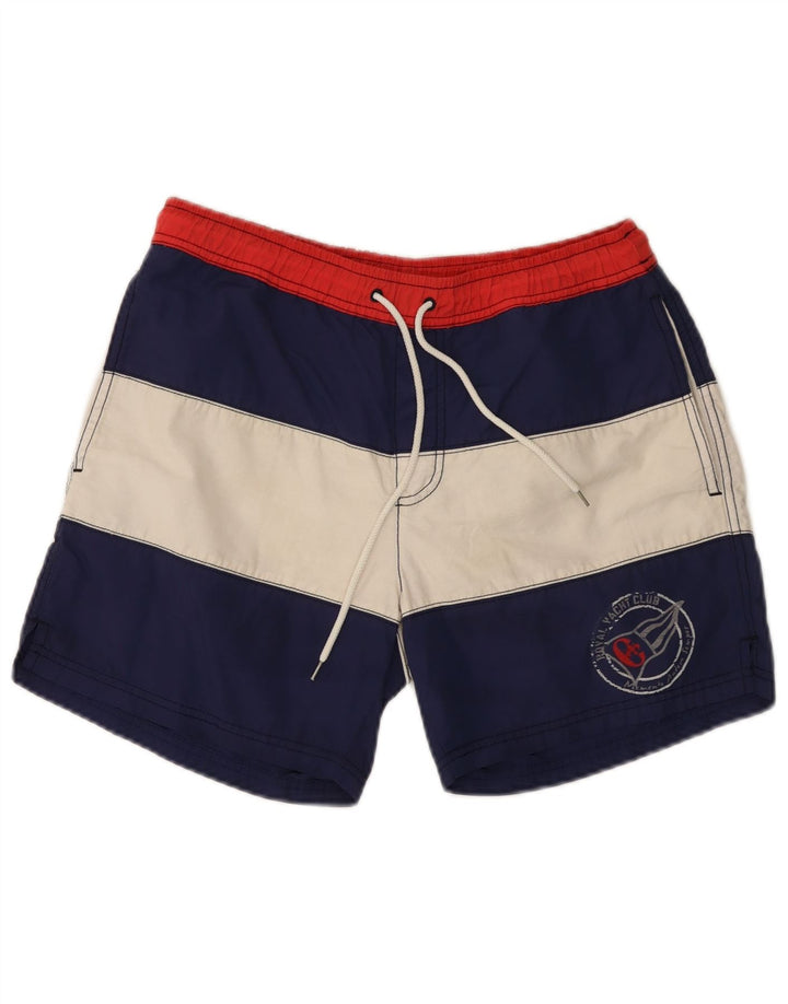 CONTE OF FLORENCE Pantaloncini da bagno da uomo medio blu navy color block