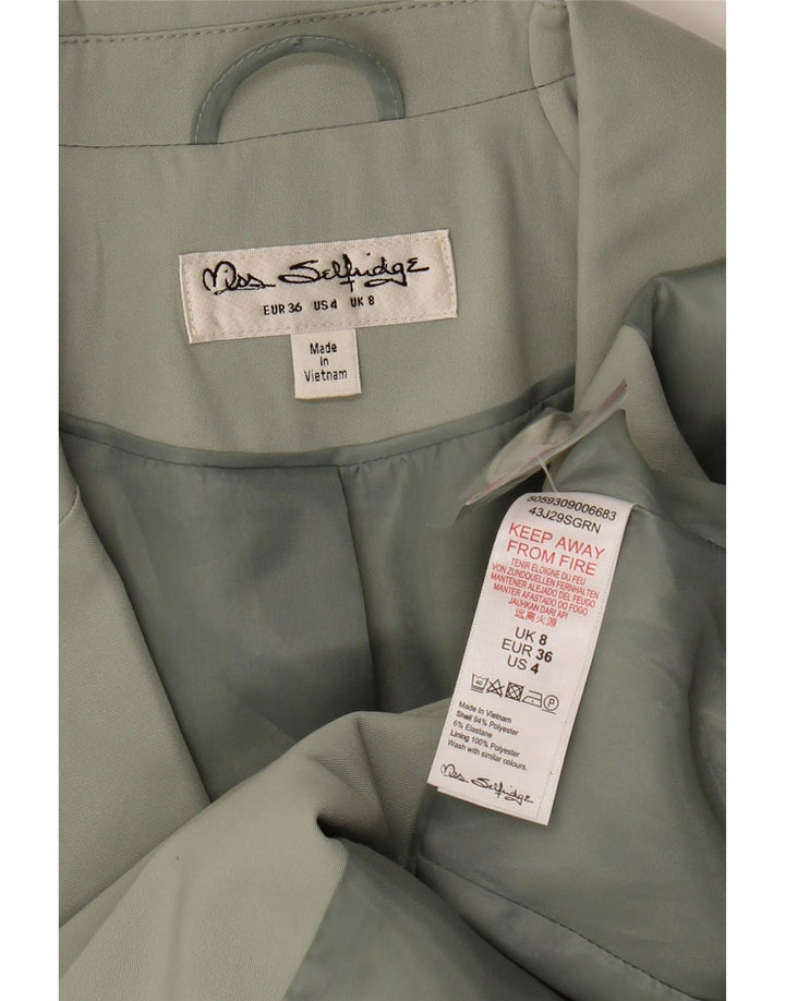 MISS SELFRIDGE Womens 3/4 Sleeve Blazer Jacket UK 8 Small Grey