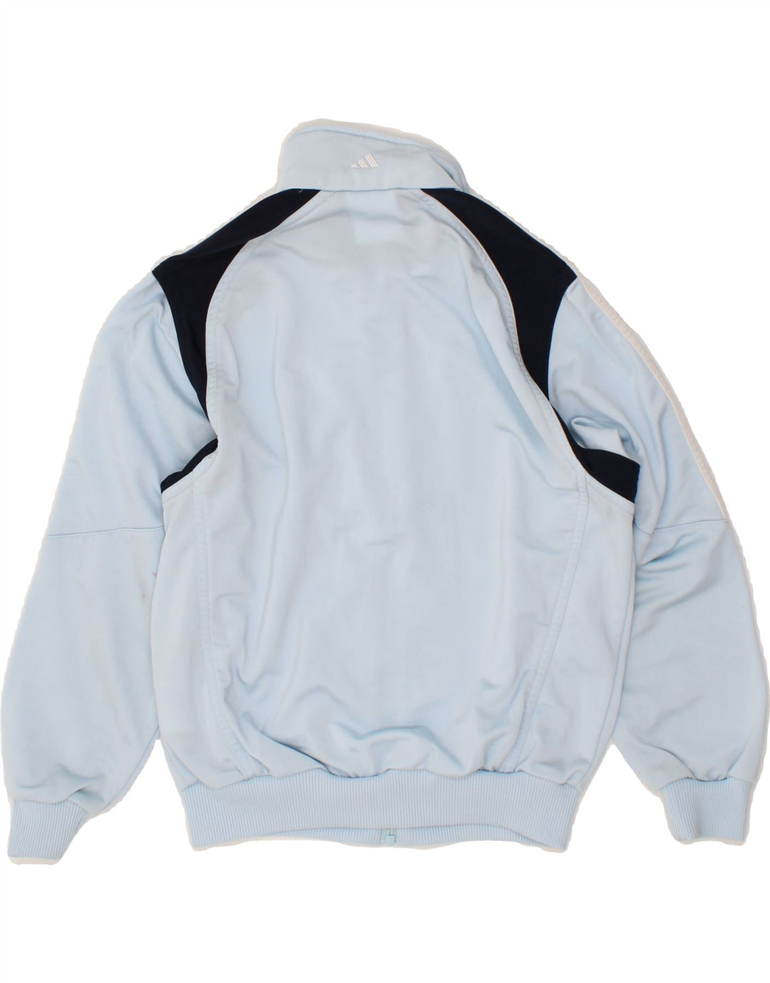 ADIDAS Boys Tracksuit Top Jacket 9-10 Years  Blue Colourblock Polyester Vintage Adidas and Second-Hand Adidas from Messina Hembry 