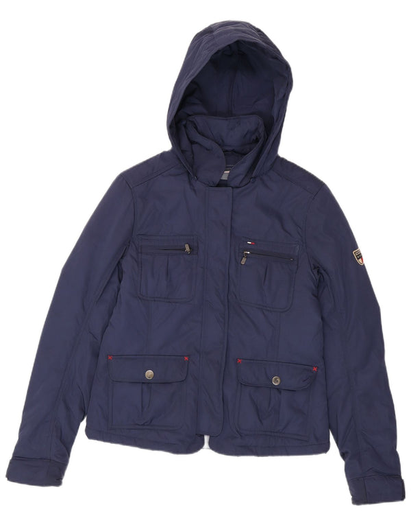 Giacca utility con cappuccio da donna Tommy Hilfiger UK 12 medio blu navy