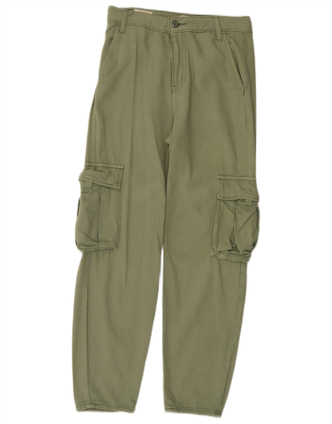 Pantaloni cargo dritti da donna Levi's W24 L28 in cotone verde