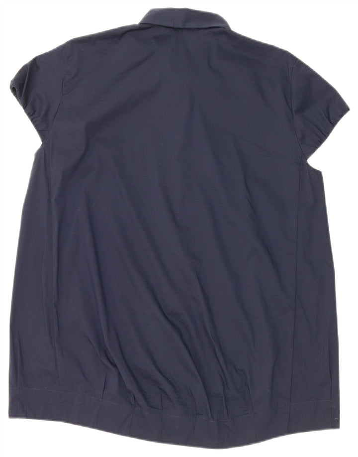 Camicetta da donna a maniche corte da donna Henry IT 44 medio blu navy