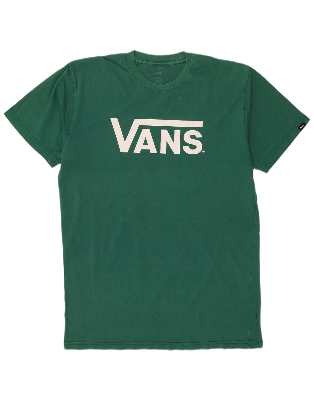 T-shirt grafica da uomo con vestibilità classica VANS, cotone verde medio