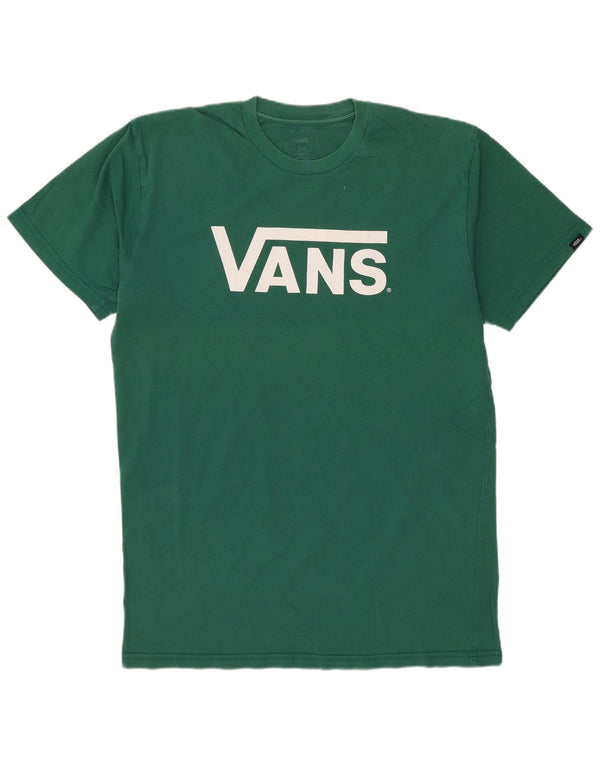 T-shirt grafica da uomo con vestibilità classica VANS, cotone verde medio