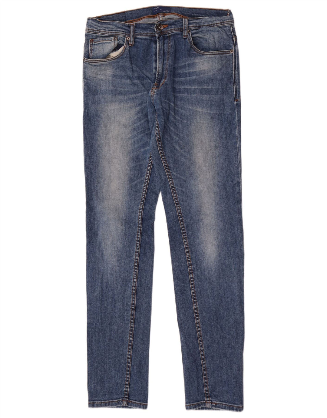 Jeans slim da uomo Zara EU 40 medio W31 L32 cotone blu