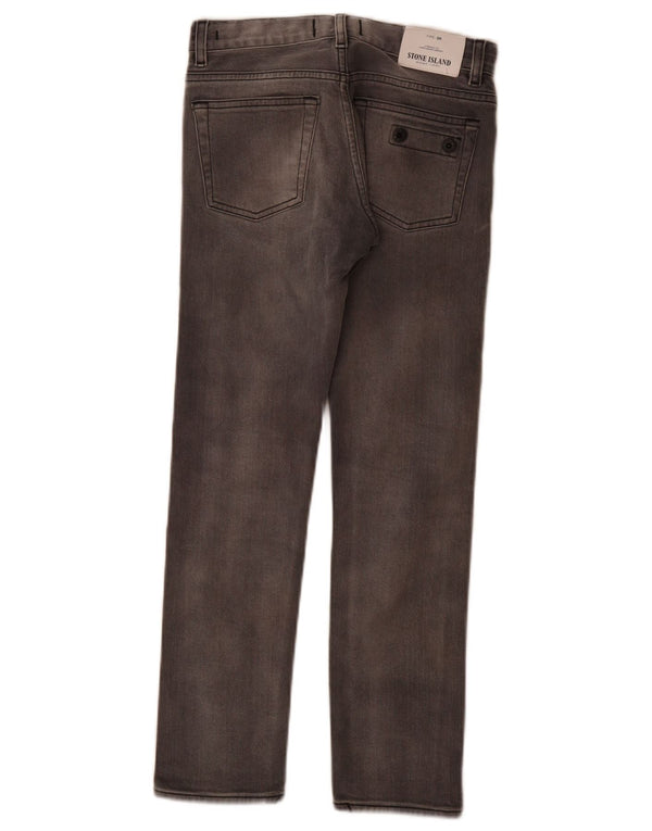 Jeans slim per ragazzi Stone Island 7-8 anni W24 L25 cotone grigio