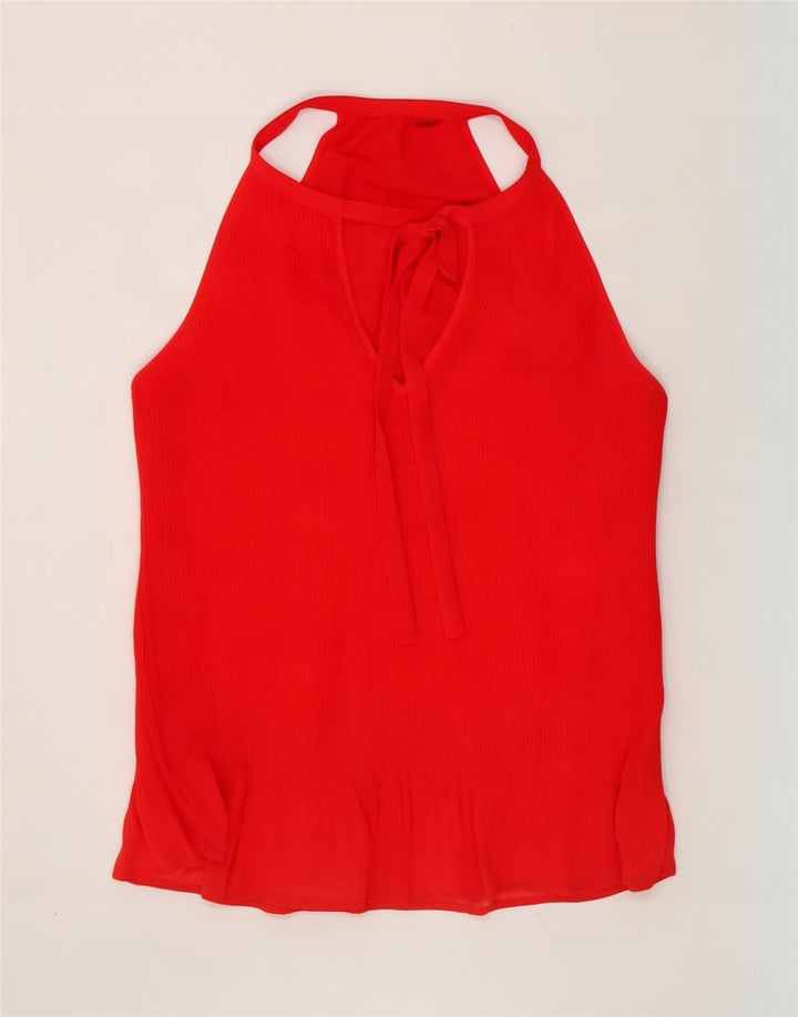 Top alla caviglia da donna Zara UK 12 rosso medio