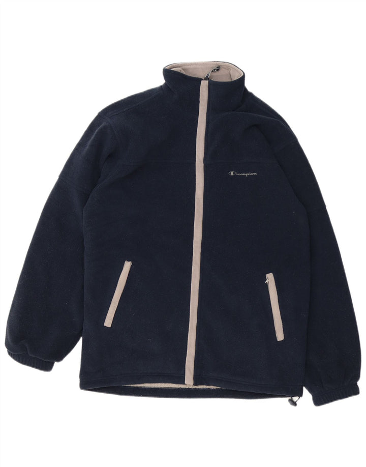 Giacca in pile da uomo Champion UK 38 poliestere blu navy medio