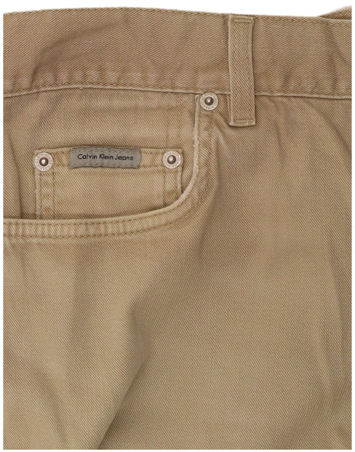 Jeans dritti da uomo Calvin Klein W34 L29 Beige