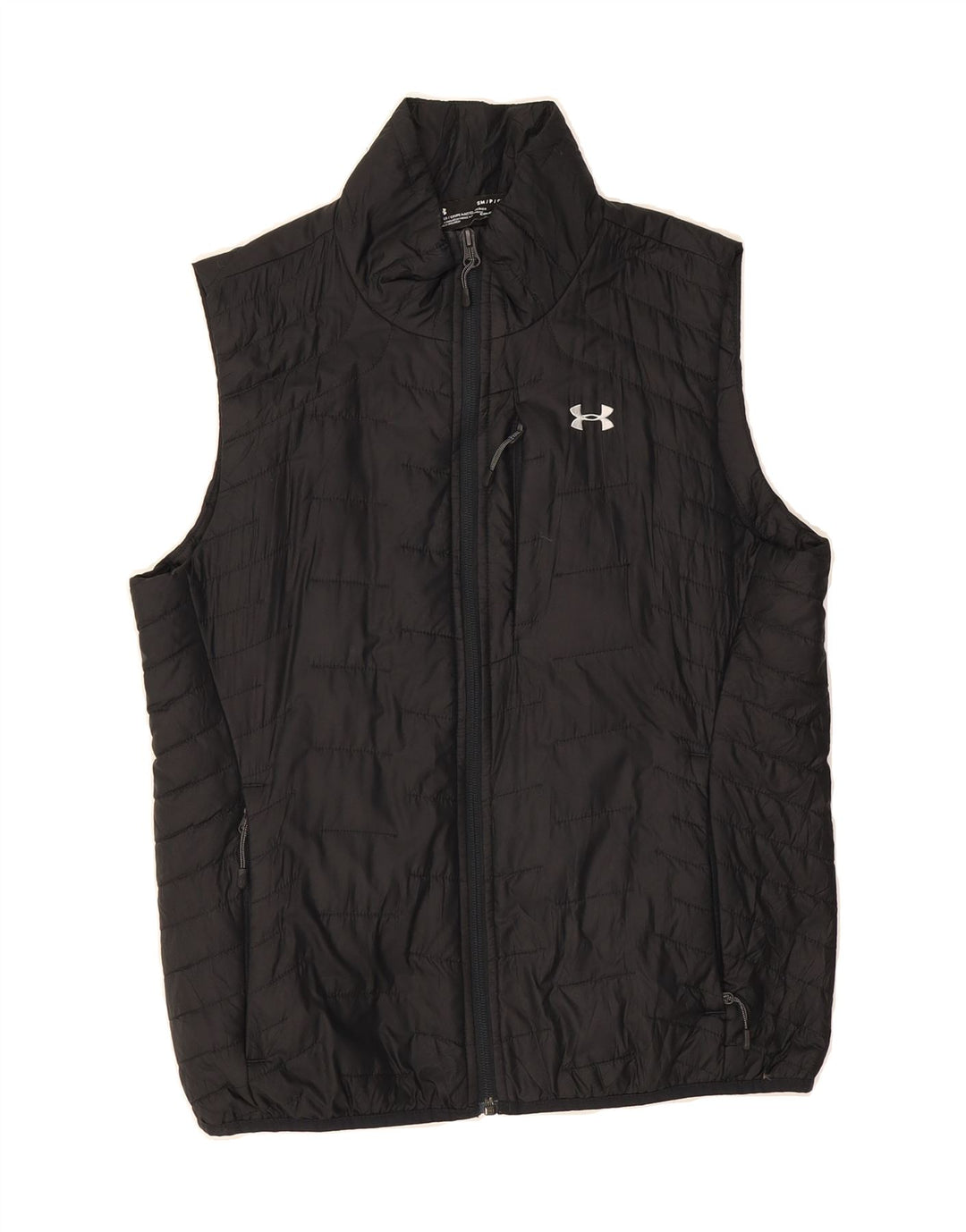 UNDER ARMOUR Womens Cold Gear Oversized Padded Gilet UK 10 Small Black Vintage Under Armour and Second-Hand Under Armour from Messina Hembry 