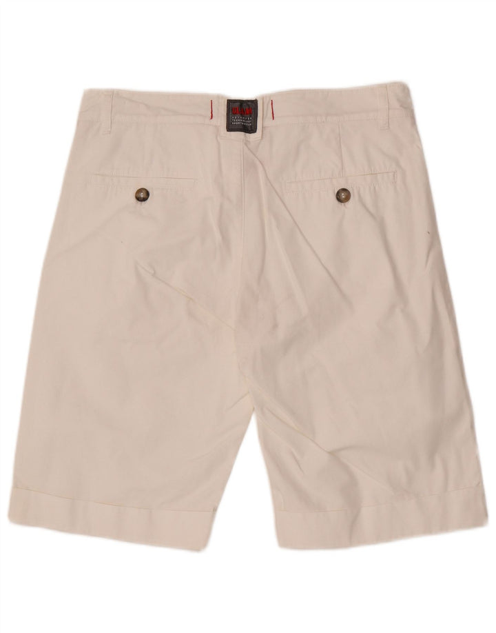 Pantaloncini chino Slam da uomo su misura IT 48 medio W32 cotone bianco