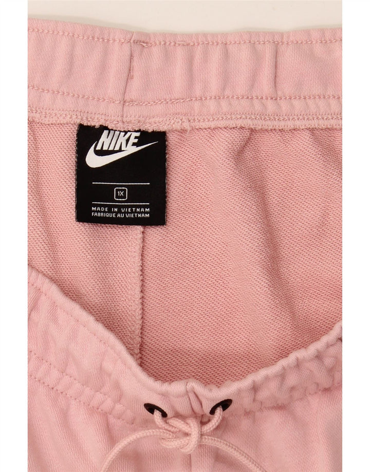 Pantaloncini sportivi da donna NIKE UK 18 XL cotone rosa