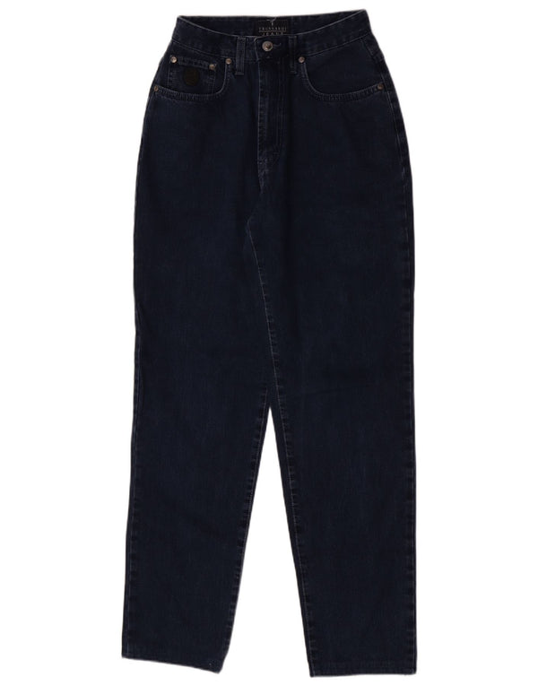 Jeans Trussardi Donna a Vita Alta affusolati IT 43 Medio W29 L29 Blu Navy