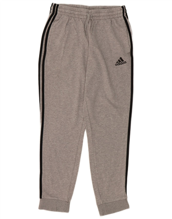 Pantaloni da tuta da uomo Adidas Joggers in cotone chiazzato grigio medio