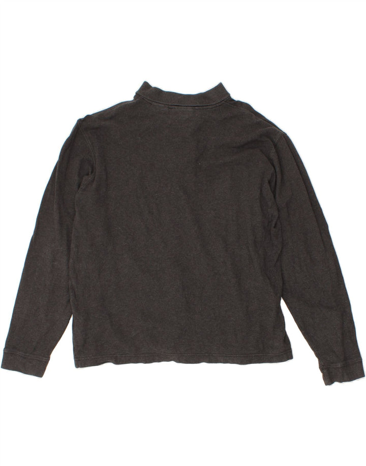 FILA Womens Long Sleeve Polo Shirt UK 16 Large Grey Vintage Fila and Second-Hand Fila from Messina Hembry 