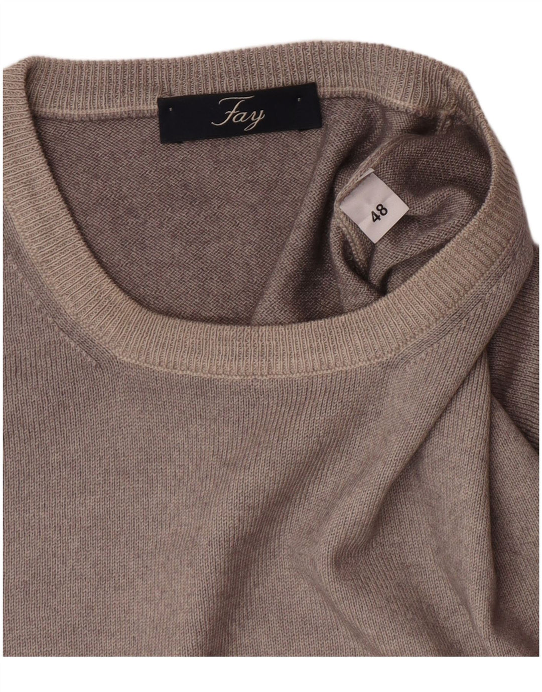 Maglione girocollo uomo Fay IT 48 Grigio medio