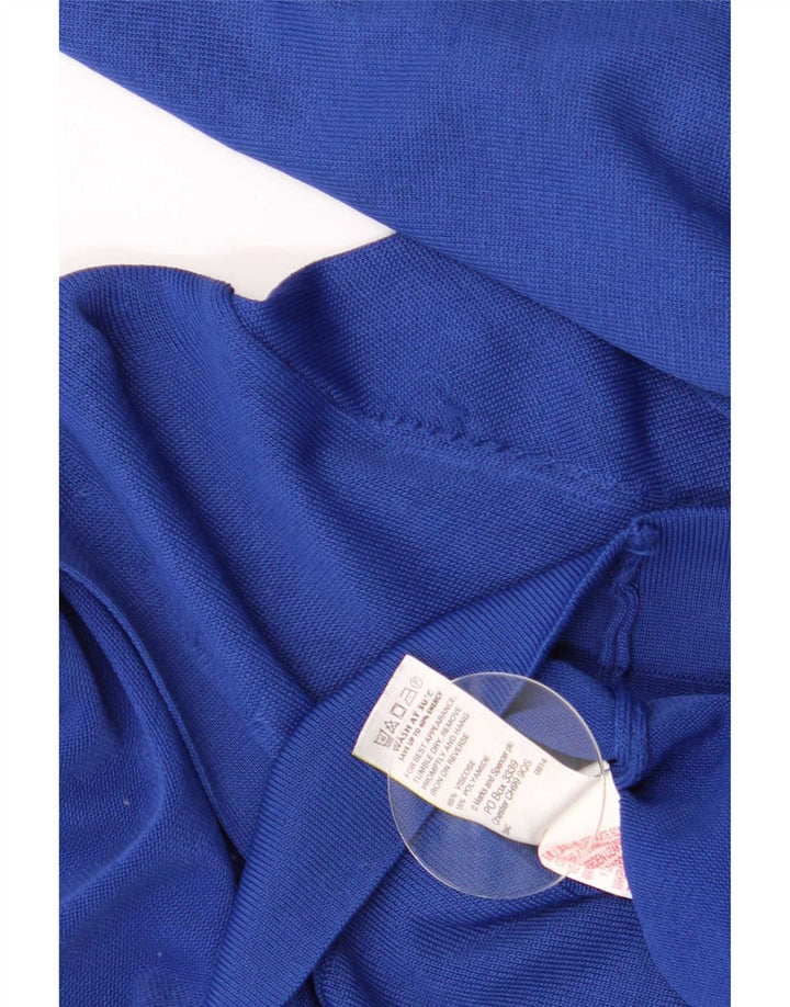 Maglione cardigan da donna Marks & Spencer UK 14 grande lino blu