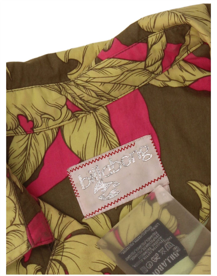Trench da donna Billabong UK 12 Cotone floreale kaki medio