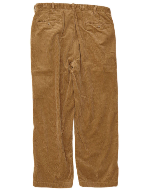Pantaloni da uomo in velluto a coste con pegging Polo Ralph Lauren W36 L28 cotone beige