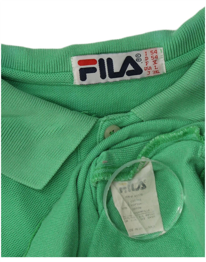 Polo Uomo Fila IT 54 XL Cotone Verde