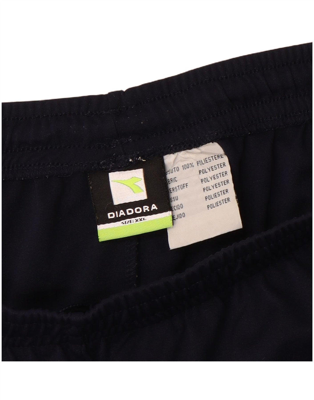 Pantaloncini sportivi da uomo Diadora 2XL Poliestere color block blu navy