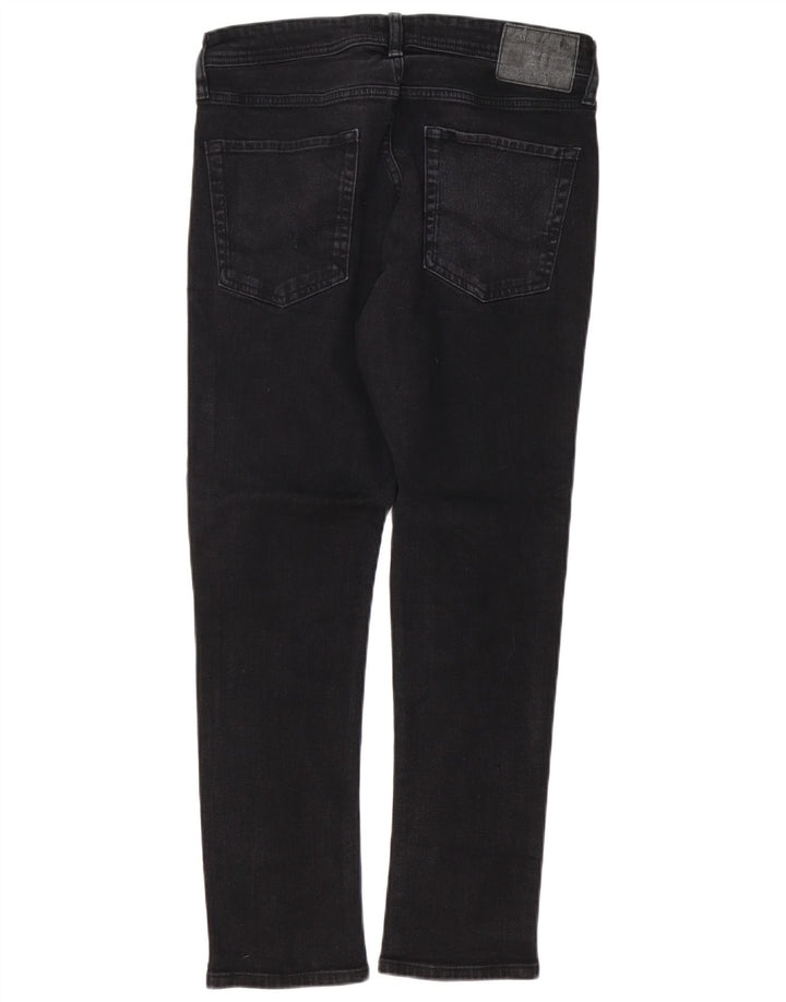 Jack & Jones Uomo GLENN Slim Jeans W34 L30 Cotone Nero