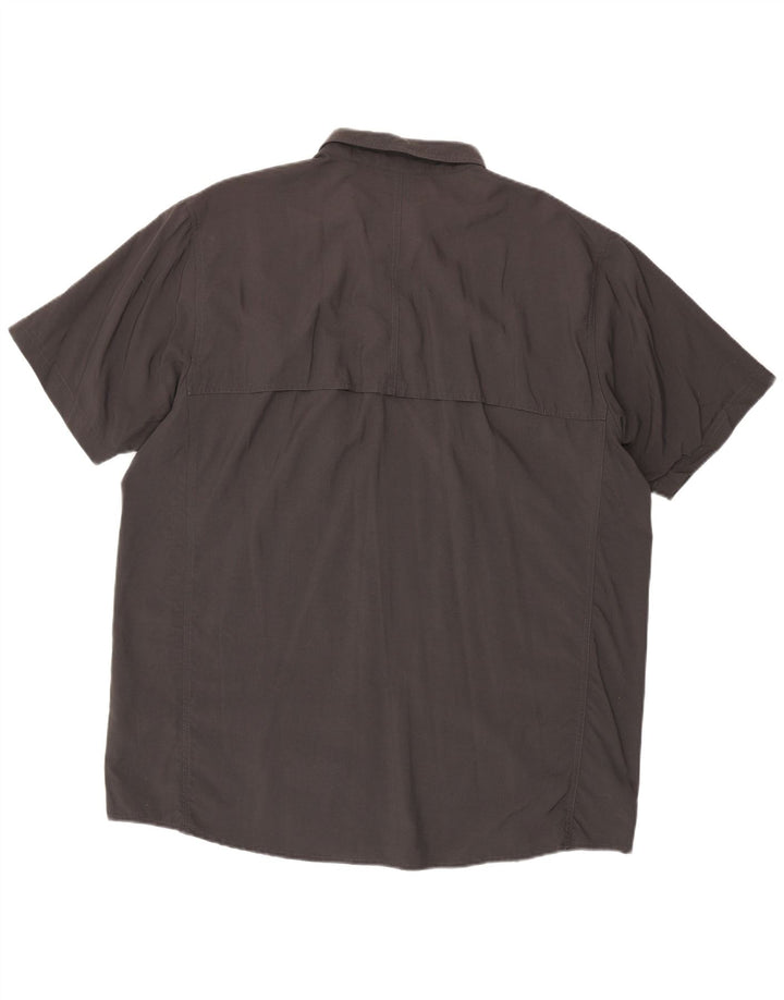 Camicia a maniche corte da uomo The North Face 2XL nylon grigio