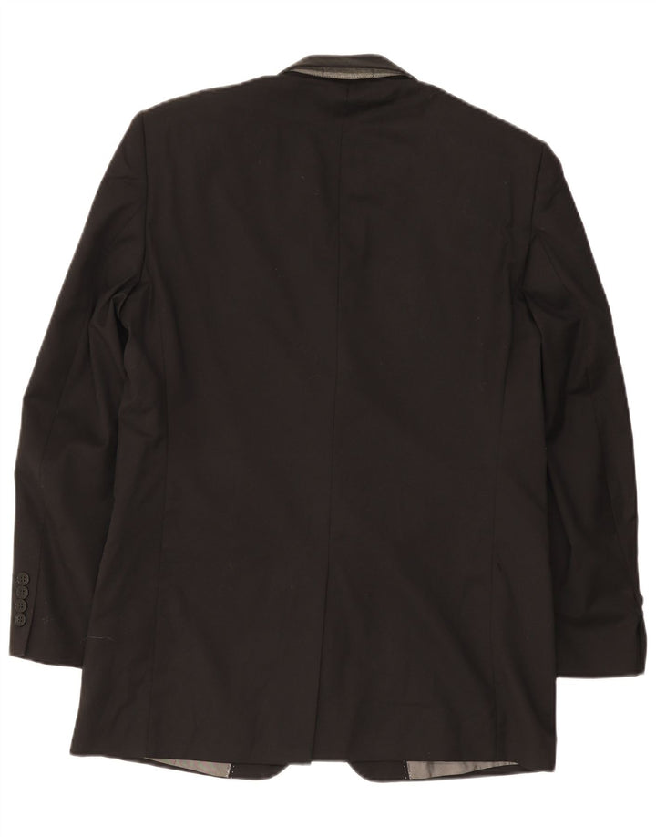 Giacca blazer da uomo a vestibilità regolare a 3 bottoni Pierre Cardin UK 38 media nera