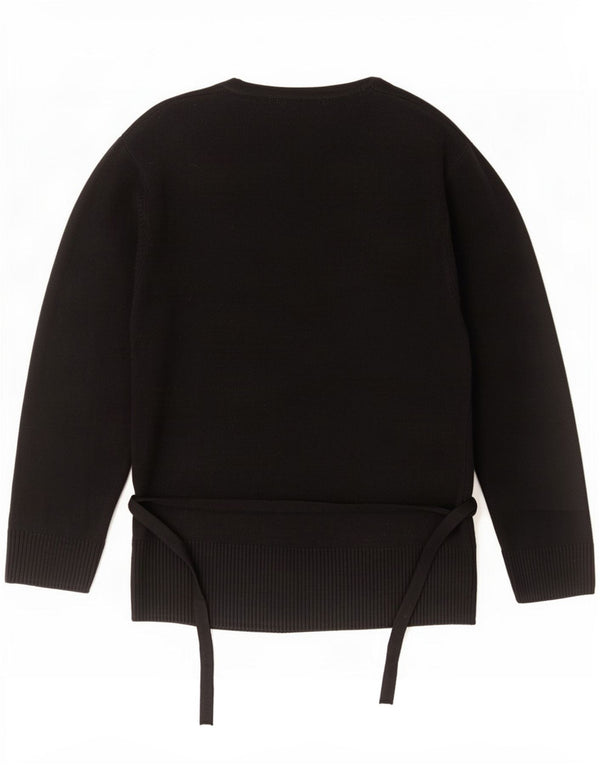 Maglione cardigan avvolgente con maniche a 3/4 Marks & Spencer da donna UK 12 medio nero