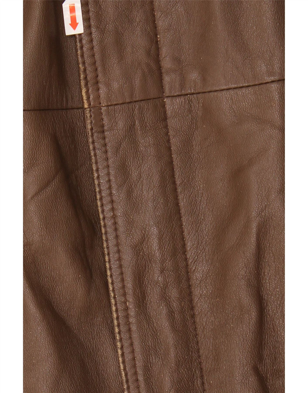 Giacca in pelle vintage da uomo IT 52 XL in pelle marrone