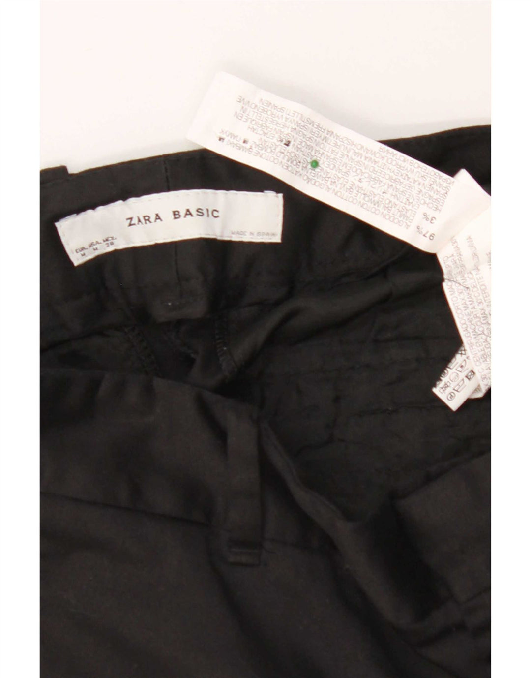 Pantaloncini chino da donna Zara medi W28 cotone nero