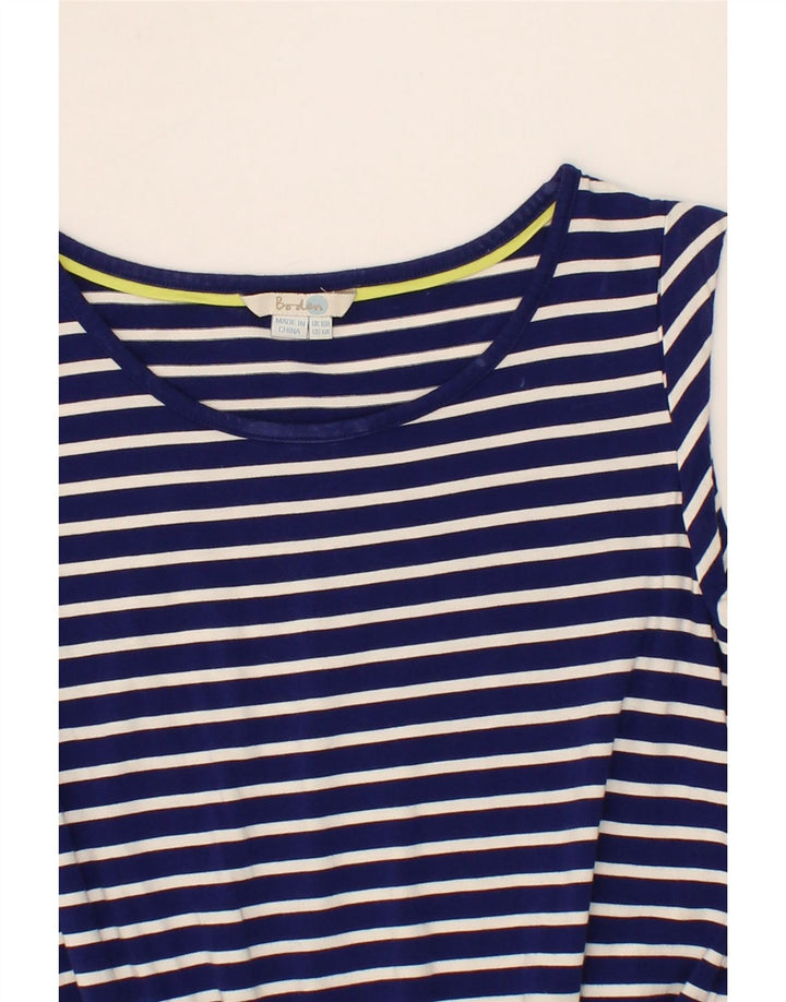 BODEN Womens Basic Dress UK 10 Small Navy Blue Striped Vintage Boden and Second-Hand Boden from Messina Hembry 