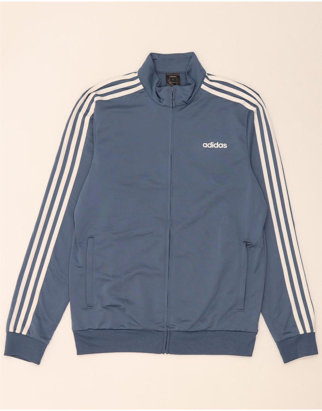 Giacca sportiva da uomo Adidas, giacca media, blu navy, in poliestere