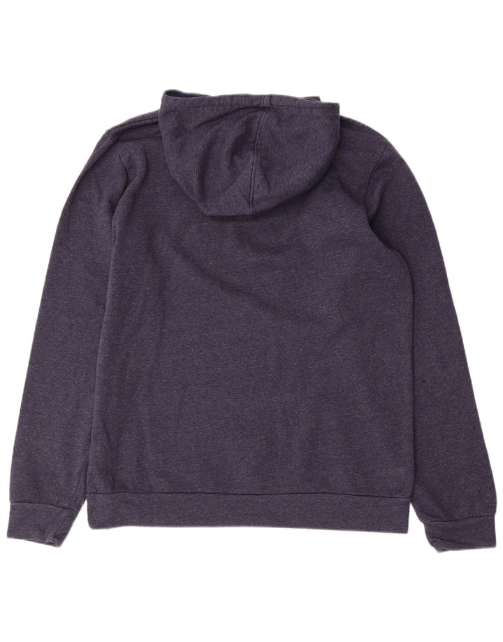 Felpa con cappuccio ADIDAS da uomo con grafica neo, grande, in cotone blu navy