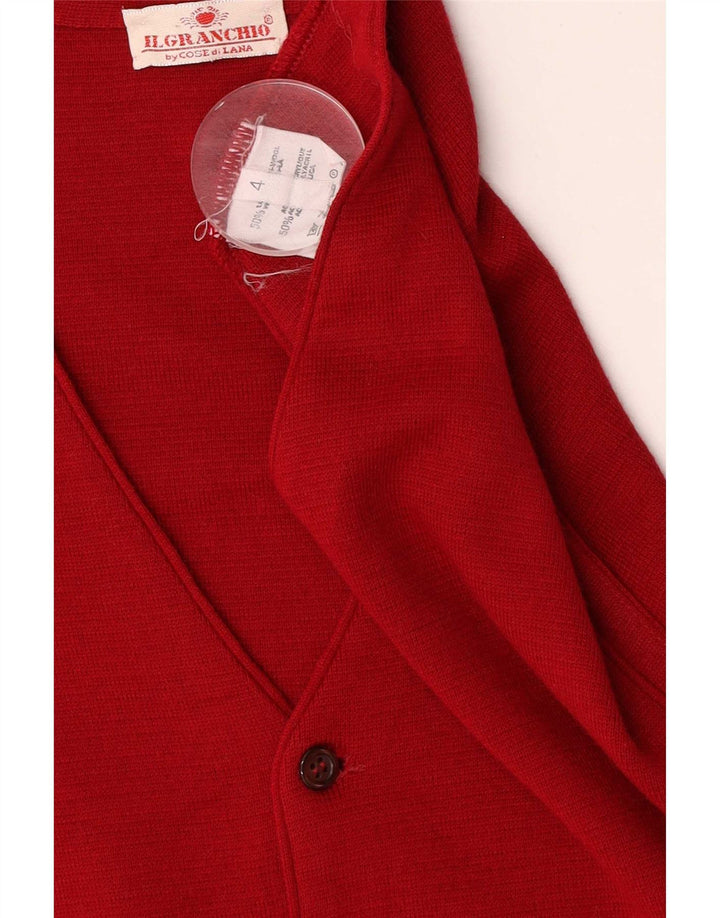 Gilet Uomo in Maglia Il Granchio Rosso Medio Lana