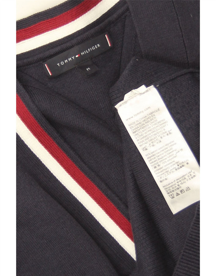 Maglione cardigan da uomo Tommy Hilfiger cotone medio blu navy
