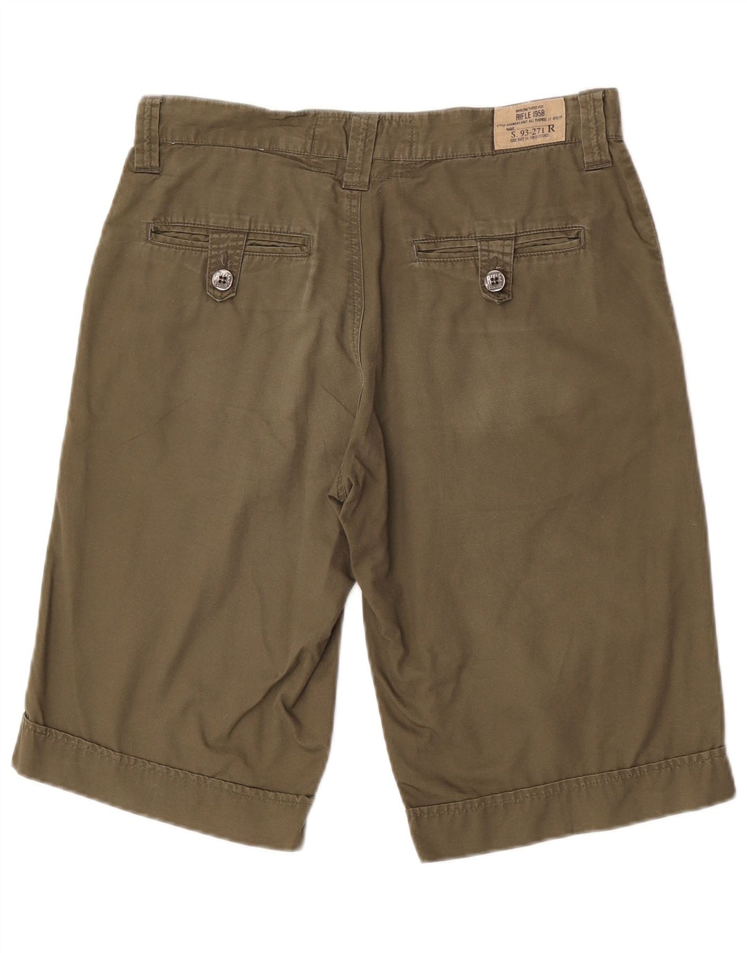 Pantaloncini chino da uomo Rifle W31 cotone kaki medio