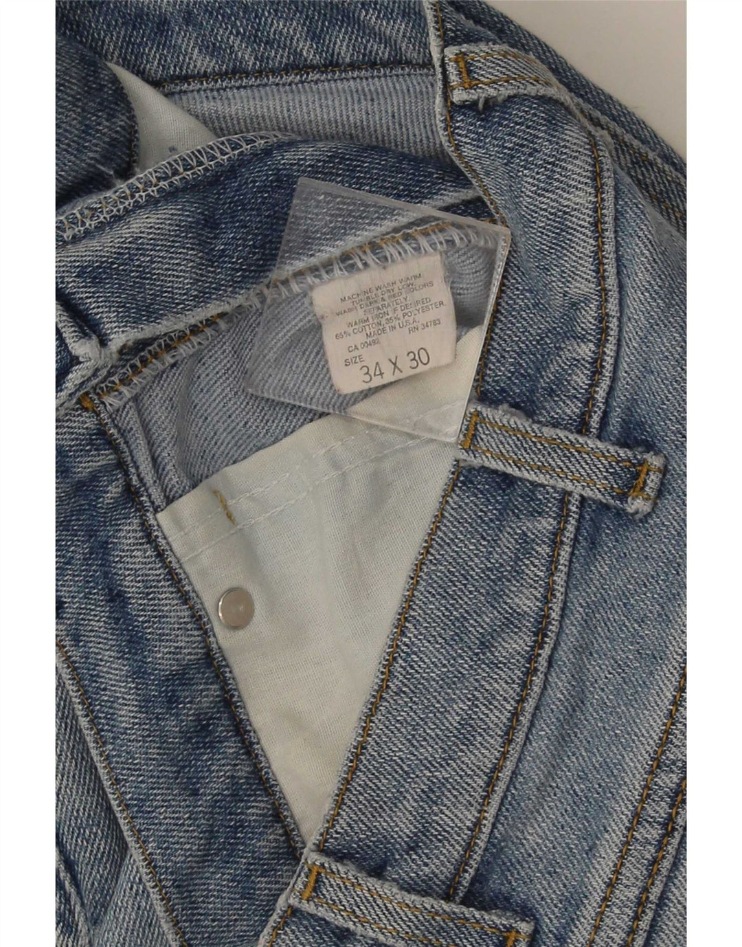 Jeans dritti da uomo Lee W34 L30 cotone blu