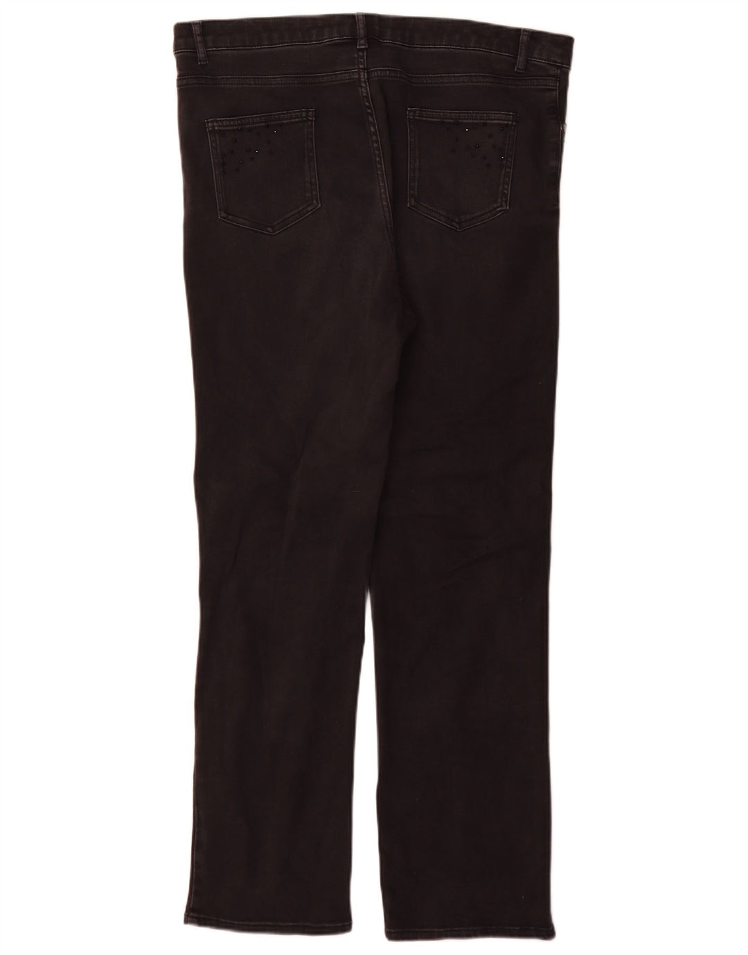 Jeans dritti Marks & Spencer da donna Per Una UK 16 Large W34 L30 Nero